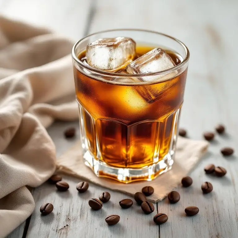 Espresso doppio on the rocks