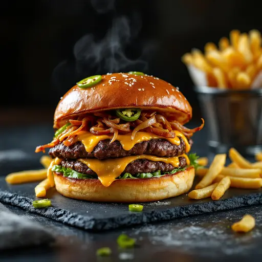 Black Angus Cheeseburger