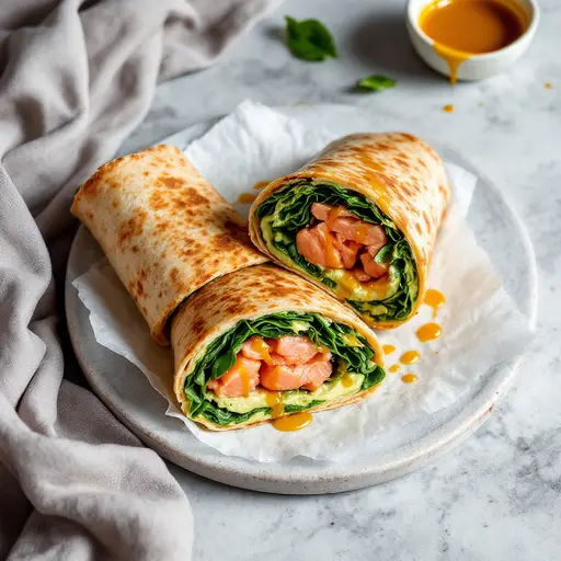 Lachs Wrap