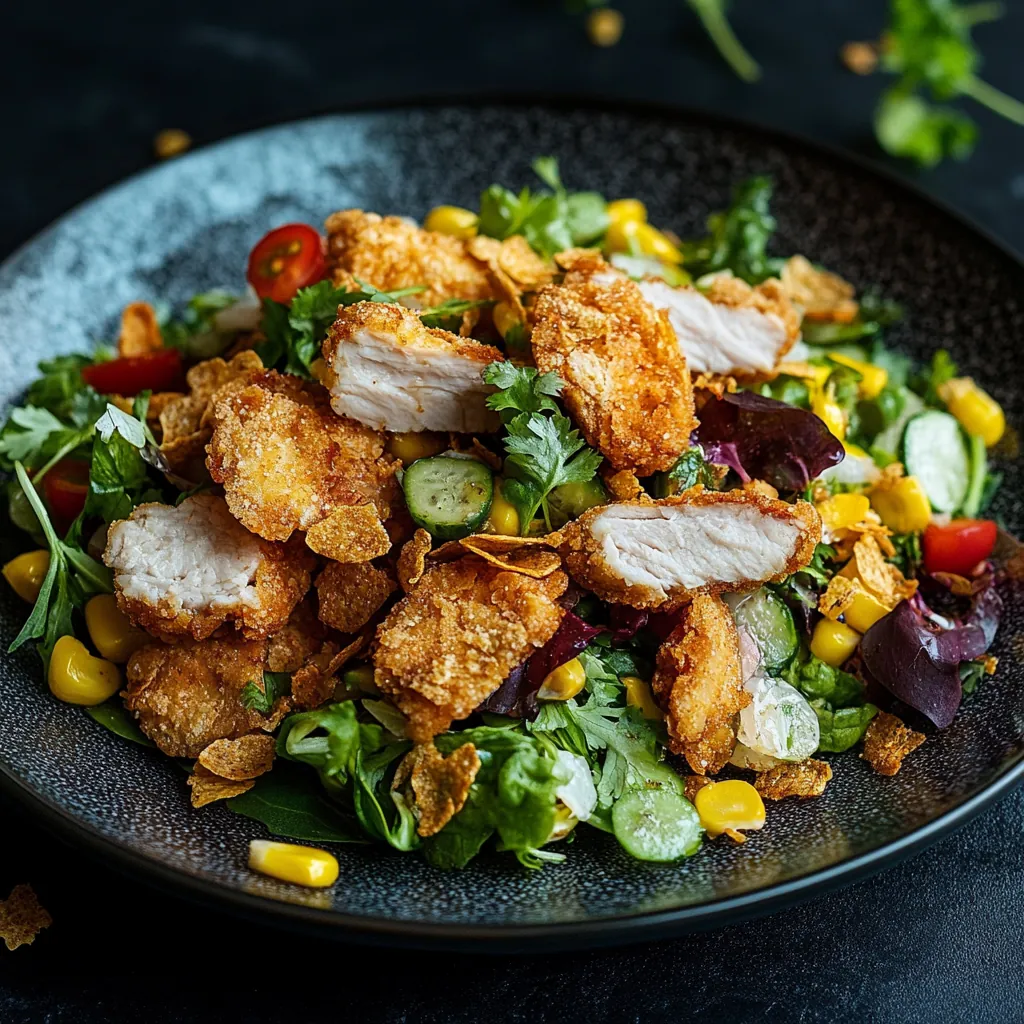 Salatkarussell mit Hendlfetzen