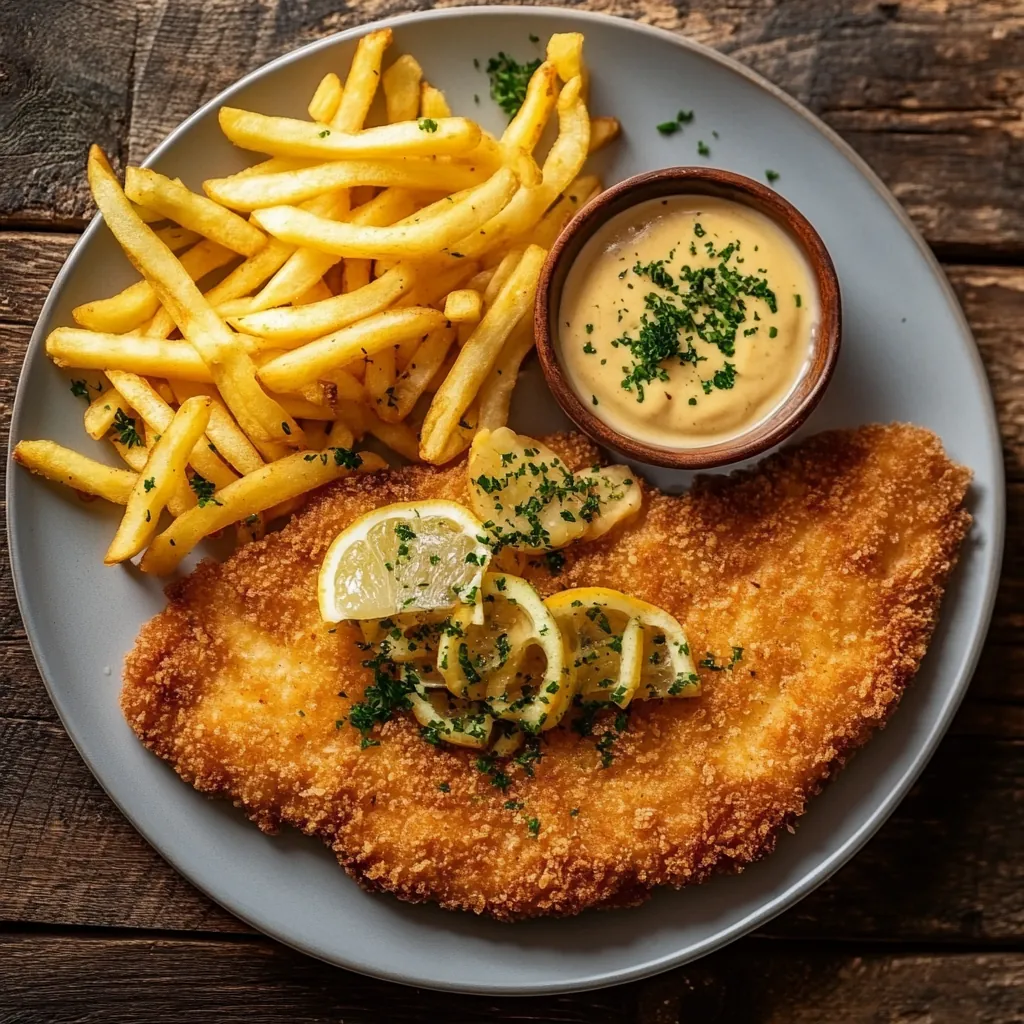 Stroh-Schweineschnitzel